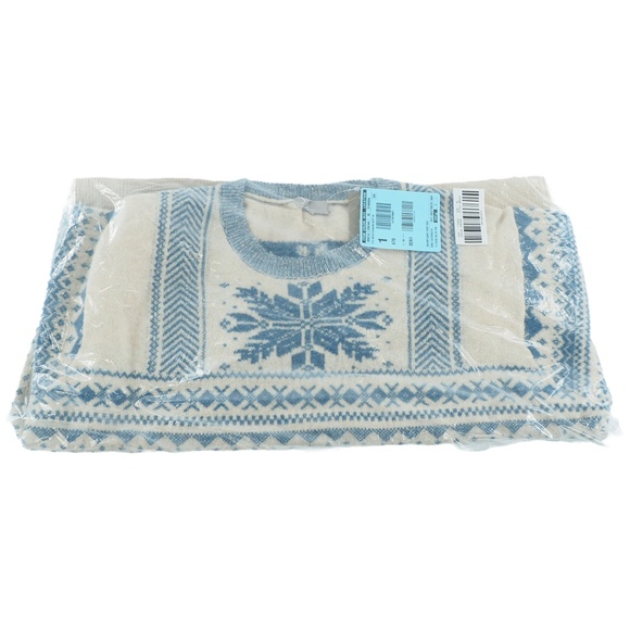 J. Crew Fair Isle Snowflake Crewneck in Supersoft Yarn - Picture 2 of 11